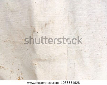 Abstract old white tent surface texture for background Royalty-Free Stock Photo #1035861628
