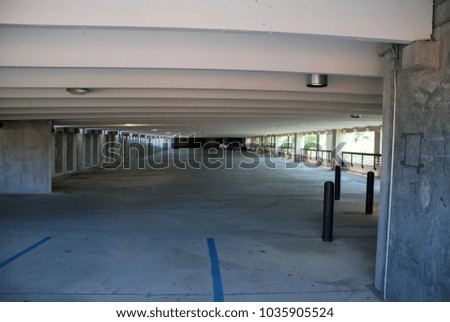 Lonely parking garage level