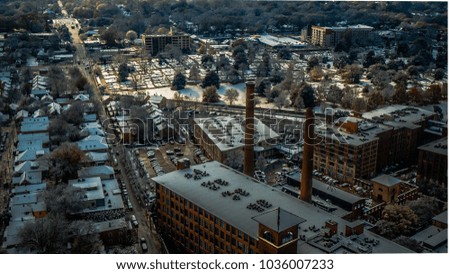 Atlanta Georgia, Historic District after a snow storm