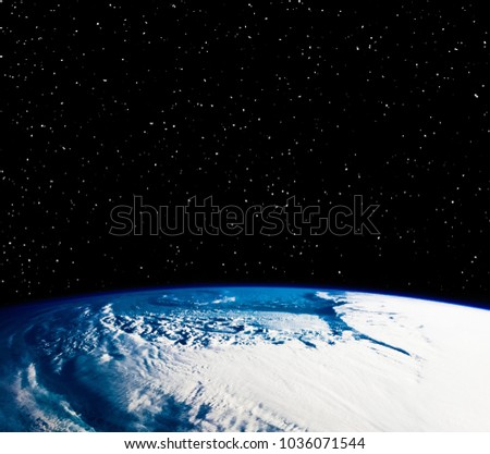 Beautiful earth from space. Space background. The elements of this image furnished by NASA.