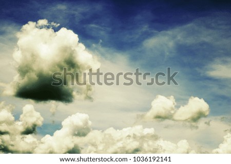 soft clouds on the sky  for background and postcard.Abstract and vintage.Blur style.