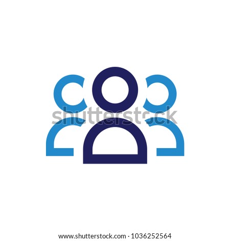 People Icon Logo Design Template