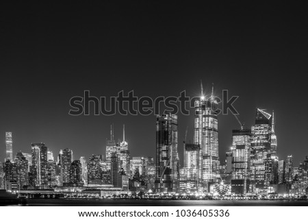 New your city skyline from Newark