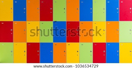 colorful school locker