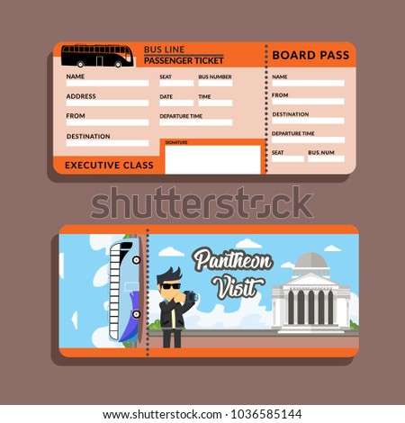 Bus Ticket Pantheon Visit
