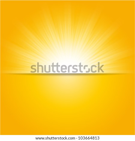 shiny sun vector, sunbeams, sunrays Royalty-Free Stock Photo #103664813