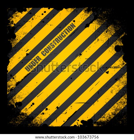 Abstract grunge. under construction texture background. vector illustration