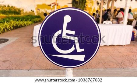 disabled person sign
