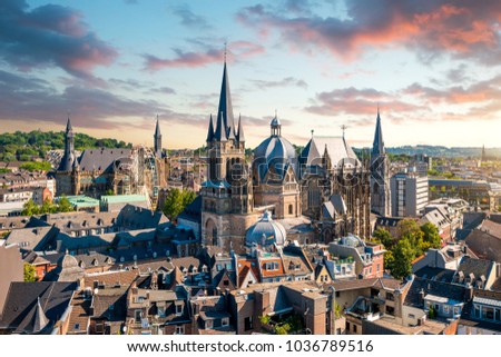 City of Aachen, Germany Royalty-Free Stock Photo #1036789516