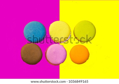 colorful macarons creative concept macarons on colorful backgrounds color concept 