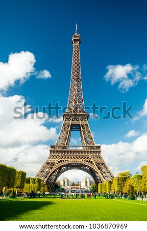 Eiffel Tower Paris Royalty-Free Stock Photo #1036870969