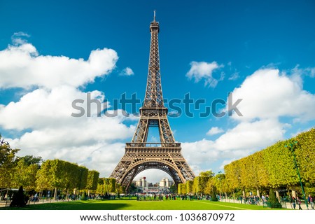 Eiffel Tower Paris Royalty-Free Stock Photo #1036870972
