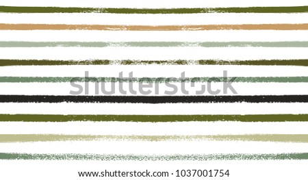 Retro Seamless Watercolor Sailor Stripes Vector Summer Pattern. Creative Hand Painted Graffiti Lines. Textile Vintage Stripes Design. Trendy Funky Fabric Prints, T-Shirt Seamless Horizontal Pattern.