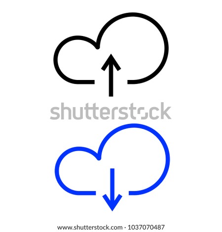 Download from cloud icon