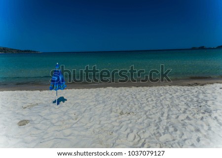 Wild beach on the greek island
