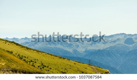 Photo of mountain landscape in summer