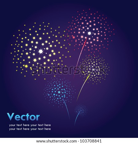 Vector firework