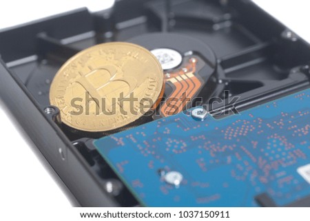 Hard Disk Drive with Bitcoin 