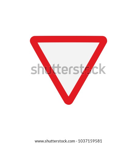 Yield sign, vector illustration design. Signals collection.