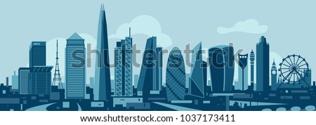 London City Skyline Royalty-Free Stock Photo #1037173411