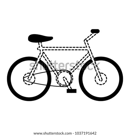 bicycle icon over white background, vector illustration