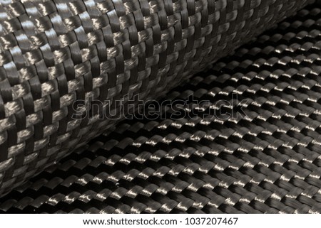 Carbon fibre woven fabric before infusion