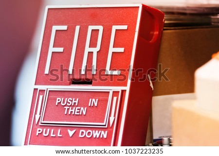 pull station, notification emergency equipment for fire alarm system