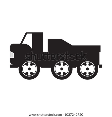 Isolated truck toy icon
