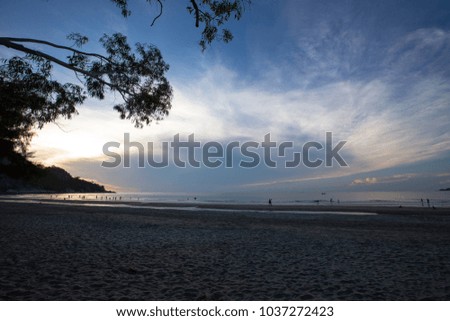 Sunrise at Hua Hin Beach, Thailand