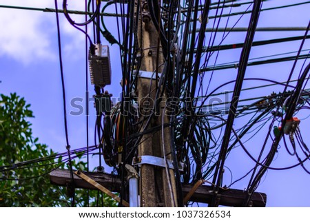 
Danger from electrical wires and telephone lines