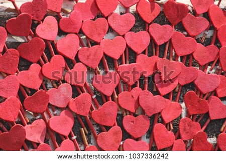 Background of red hearts.