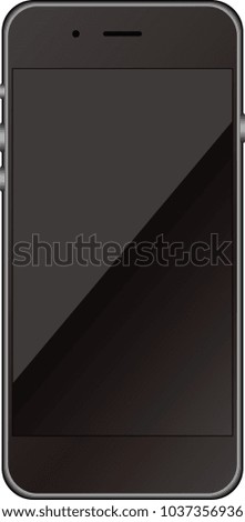 Stylish smartphone gray
