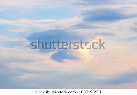 Beautiful clouds during sunset