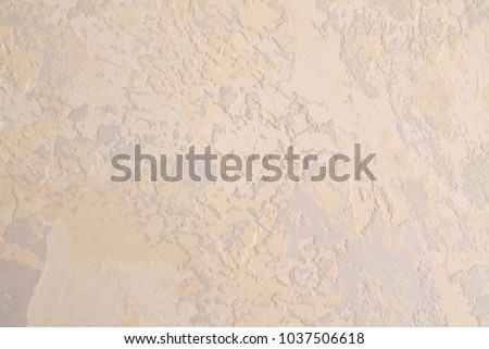 decorative plaster on the wall