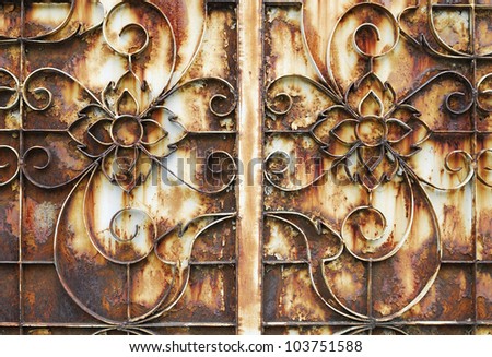 High resolution distressed copper surface