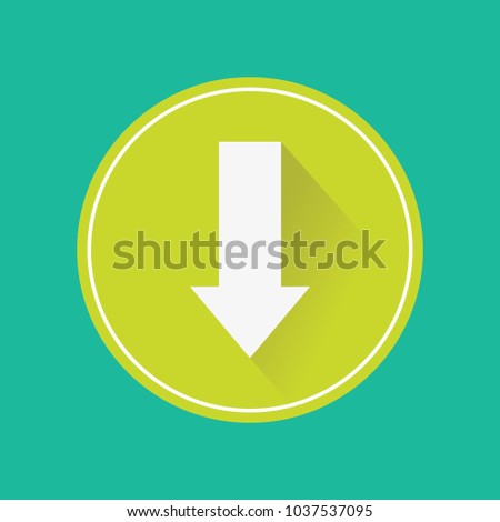 Arrow vector flat icon logo button design illustration emblem isolated element collection