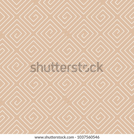 Beige and white geometric print. Seamless pattern for web, textile and wallpapers