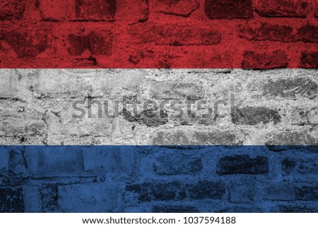 Dutch flag grunge texture