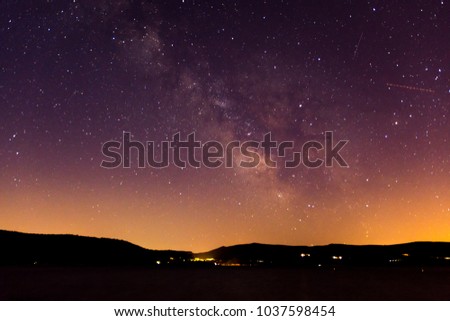 view of milkyway from south france