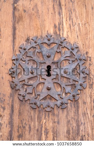 Church Door Lock, Pollenca, Majorca, Spain