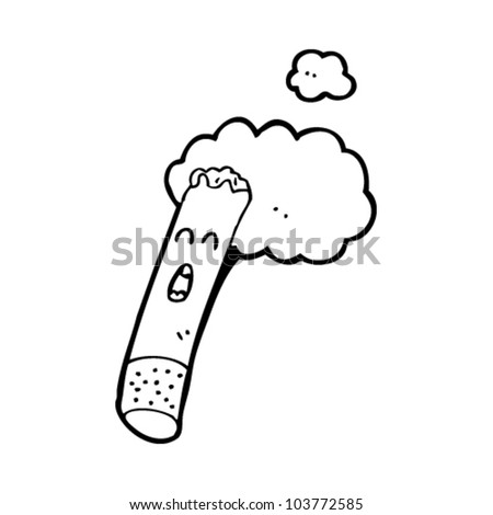 cartoon cigarette character