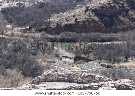 Indian ruins at Tuzigoot National Park Camp Verde Arizona