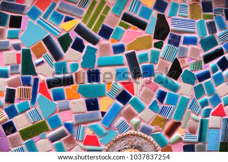 Colorful  mosiac ceramic pattern 
