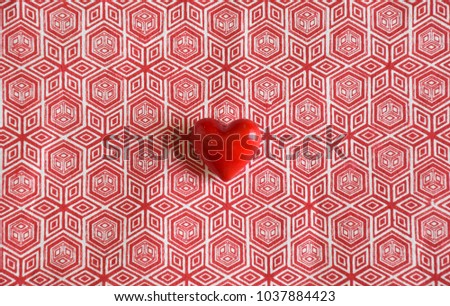 Marble stone love heart against simple neutral backgrounds