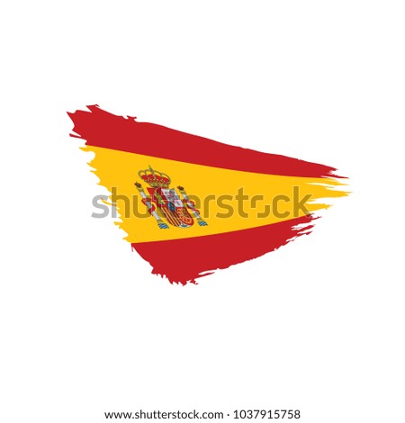 spain flag, vector illustration