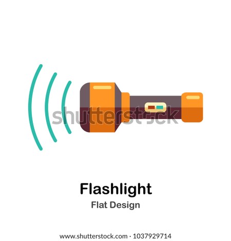 Flashlight Flat Icon