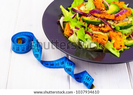 Food healthy eating lifestyle. Meal and fitness menu recipe concept. Proper nutrition, dishes from vegetables. Studio Photo