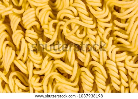 Texture of the instant noodles for background