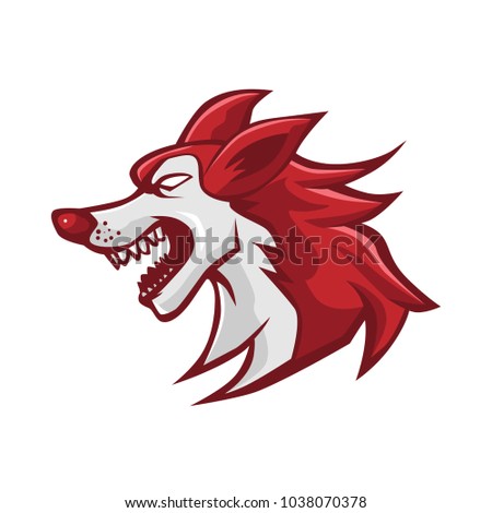 Dogs Head Logo Vector Illustration