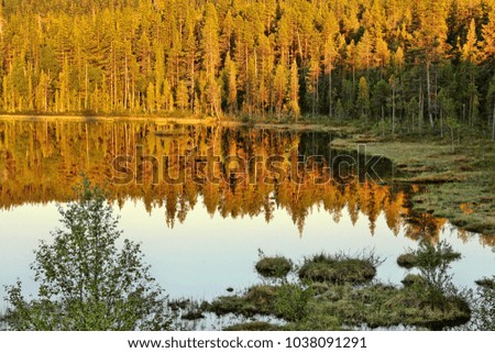 Beautiful reflections in Finnish lakes